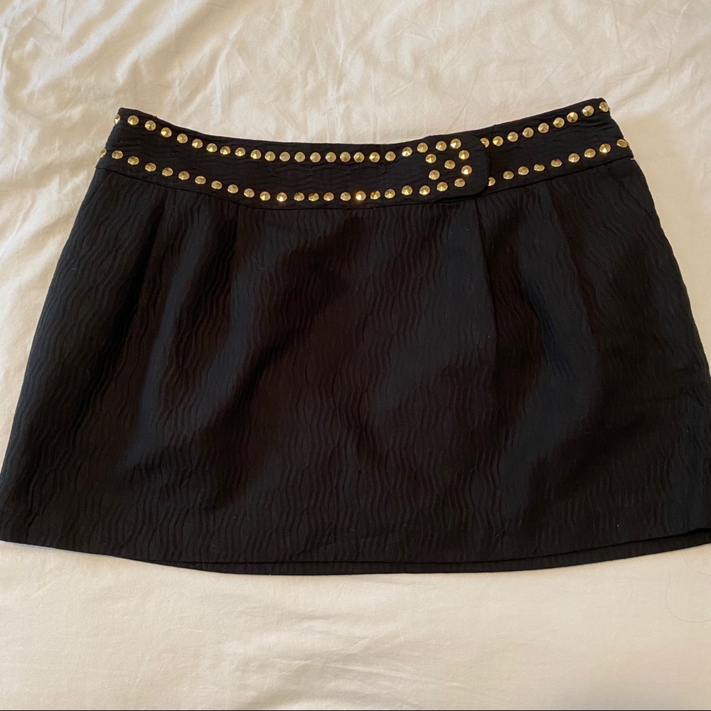 Vintage Milly studded mini skirt